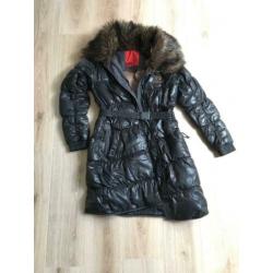 S.Oliver / Quick Silver winterjas met bontkraag Maat L