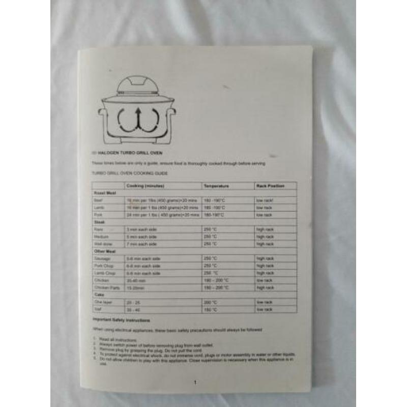 Flavorwave turbo halogeen oven. Z.G.A.N.