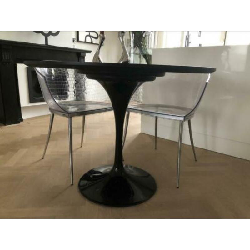 Eettafel zwart Saarinen Knoll (diameter 100 cm)