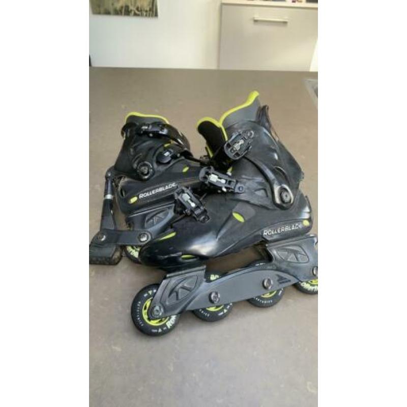 Unisex rollerblades in zwart maat 39/40 26 inch