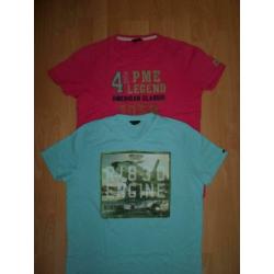 2x Pall Mall PME Legend T-shirts maat L (RB)