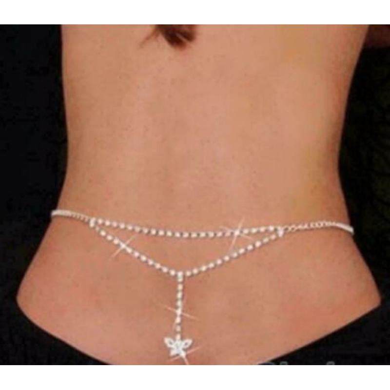 Taille Ketting Dames riem strass