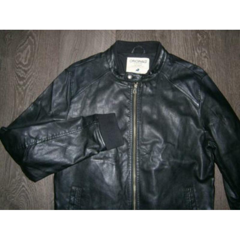 leatherlook Jas Jack & Jones - M jusa17