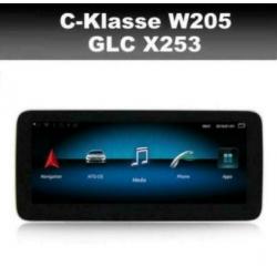 Mercedes C-Klasse navigatie W205 GLC 10,25'' android 9.0 dab