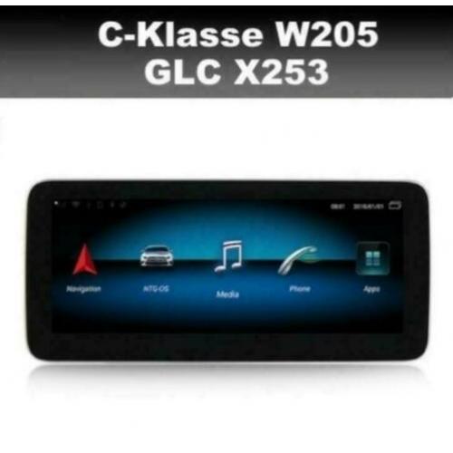 Mercedes C-Klasse navigatie W205 GLC 10,25'' android 9.0 dab