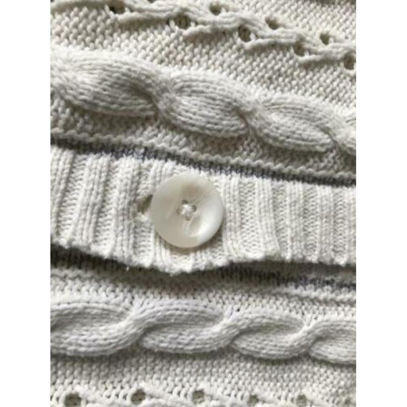 Mooi crème wit vest maat 146/152