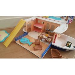 Sylvanian families woonboot