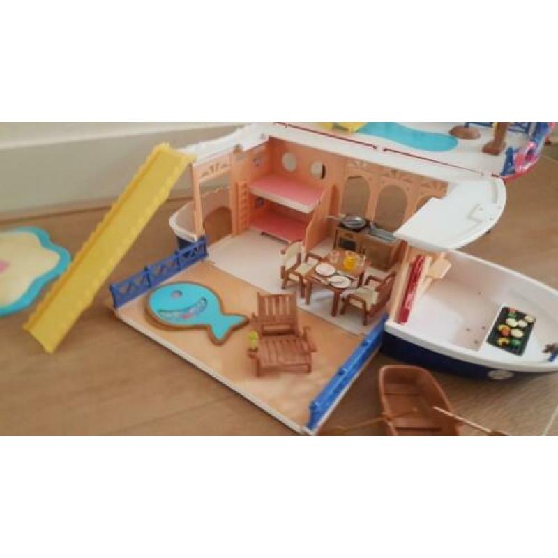Sylvanian families woonboot