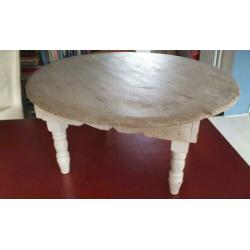 Brocante sober klein houten antiek Deens tafeltje