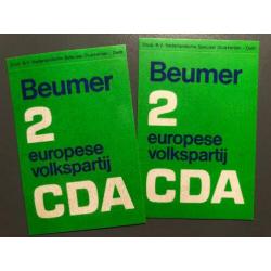 Diverse politiek stickers 20e eeuw