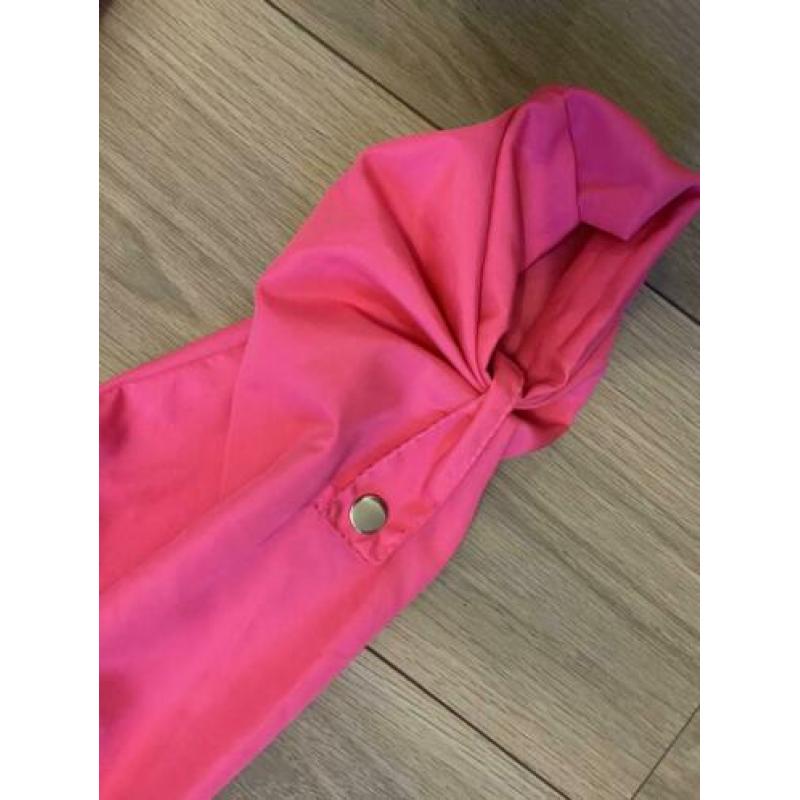 Regenjas Dames Neon Roze S / M Opvouwbare Parka
