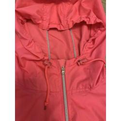 Regenjas Dames Neon Roze S / M Opvouwbare Parka