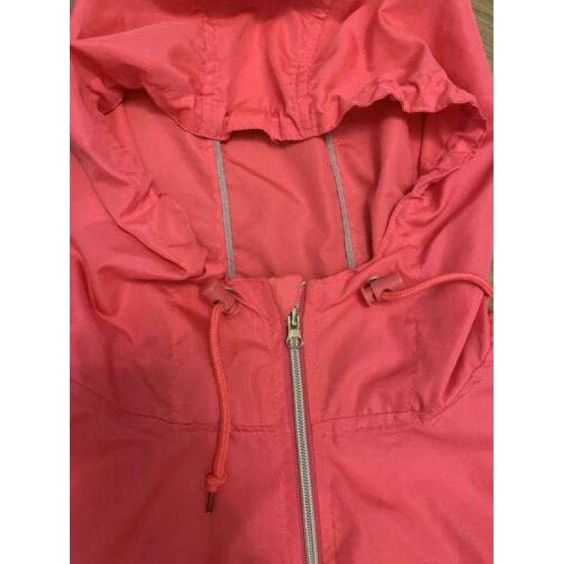Regenjas Dames Neon Roze S / M Opvouwbare Parka