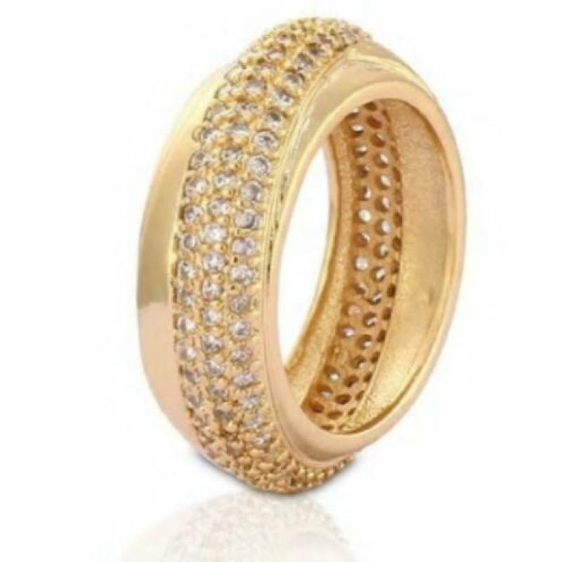 Sierlijke geelgouden ring dames