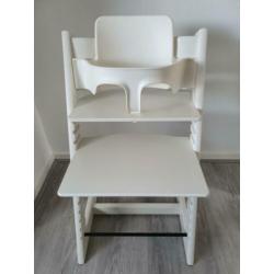Stokke Tripp Trapp wit met babyset, newbornset, NIEUWE! hoes