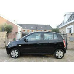KIA Picanto 1.1 AUT 2004 Zwart 5DRS airco elek ramen