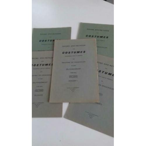 5 delen nieuwe knip-methode voor costumes 1922 -23 - 24 - 25