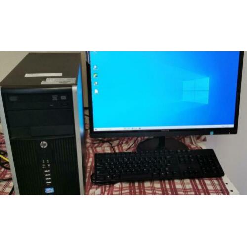 Snelle i5 quad Core 8 gb 500 GB HDD Win 10 & 24 Inch Monitor
