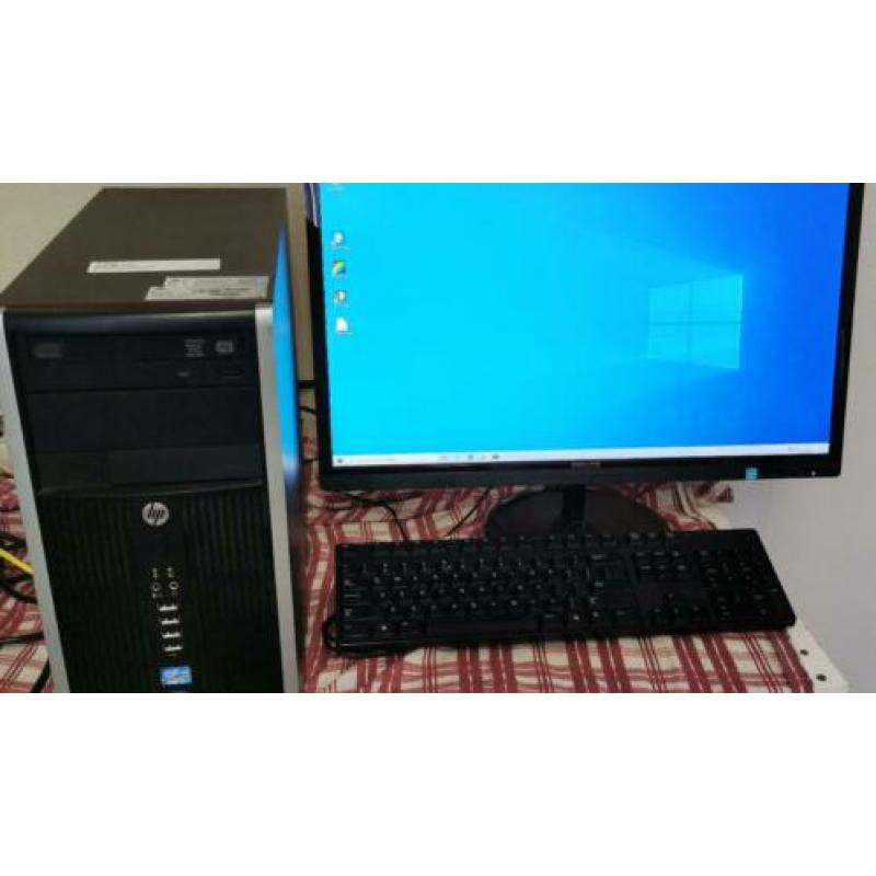 Snelle i5 quad Core 8 gb 500 GB HDD Win 10 & 24 Inch Monitor