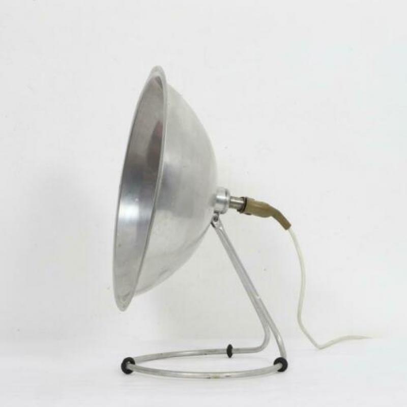 Vintage Industriele Tafellamp Aluminium