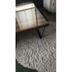 Uniek salontafel van spoorweghout