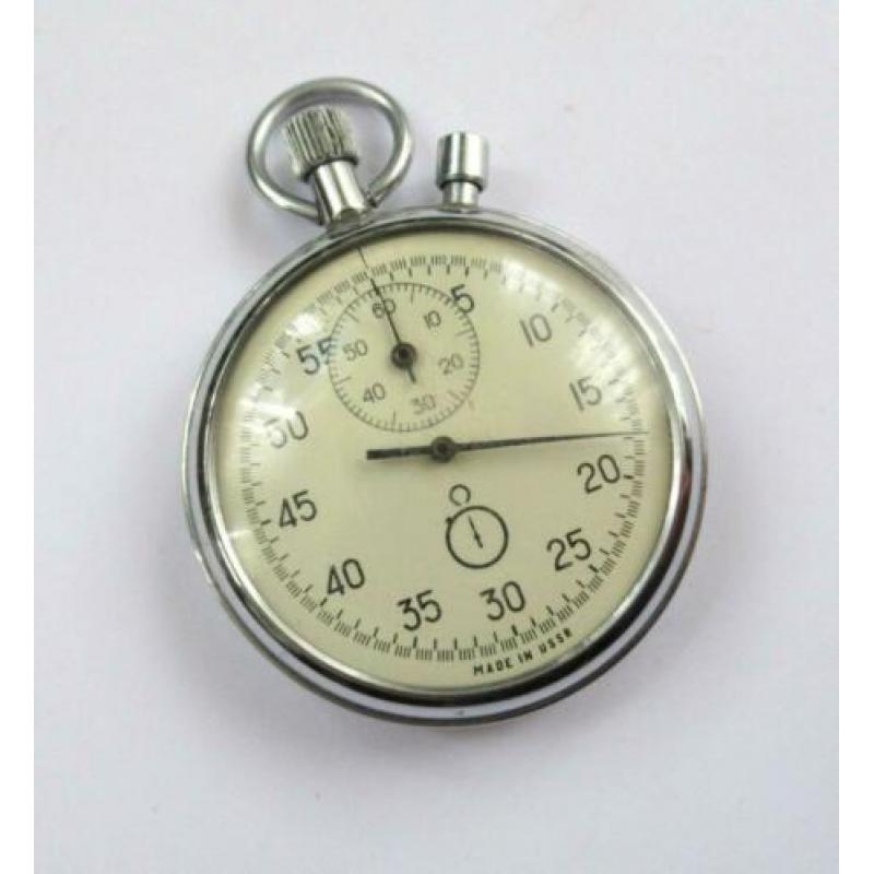 Agat vintage mechanische stopwatch, USSR van de 80 jaren.