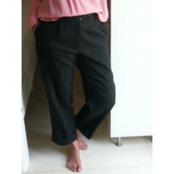 Yohji Yamamoto Y’s designer 3/4 broek zwart wol maat 4 42