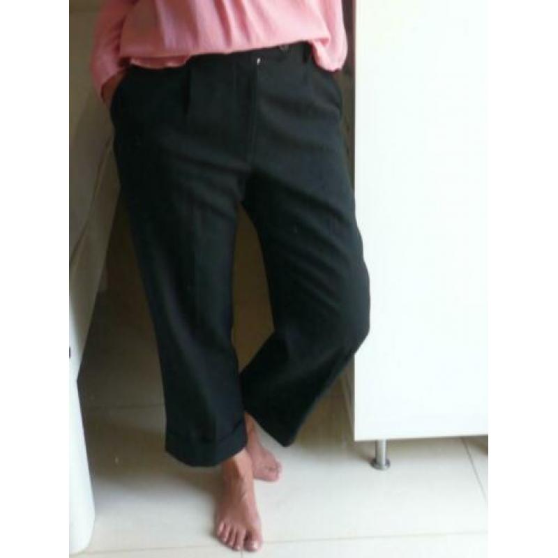 Yohji Yamamoto Y’s designer 3/4 broek zwart wol maat 4 42