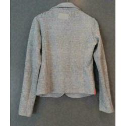 Elvira Casuals grijs slangenprint colbert jasje maat 38