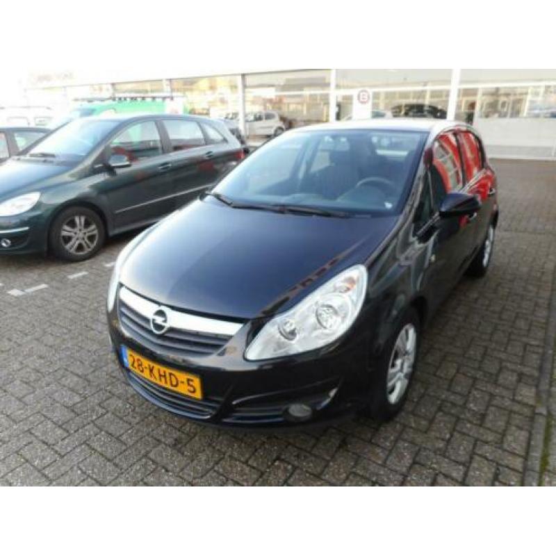Opel Corsa 1.2-16V Enjoy 88000KM 5 DRS ZWART 1e EIGENAAR!