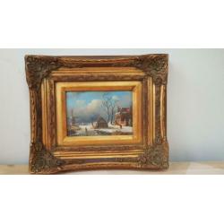Schilderij winterlandschap