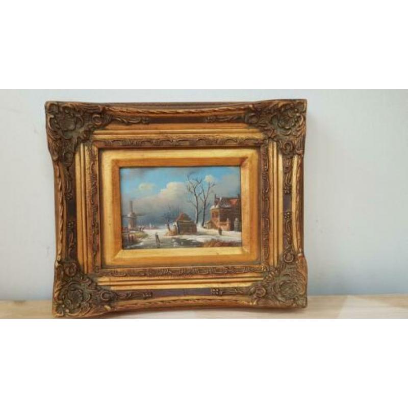 Schilderij winterlandschap