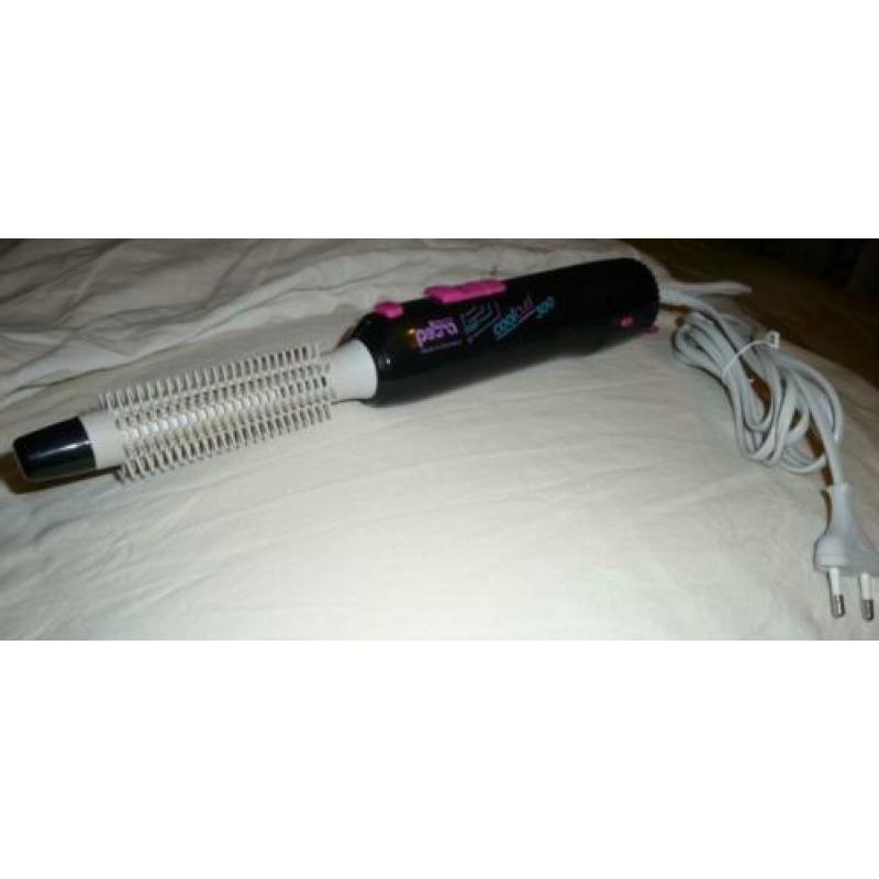 Petra haarkrulborstel CC300 zwart met witte borstel