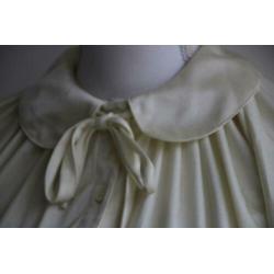 Vintage jurk wit creme seventies retro maat 38 40