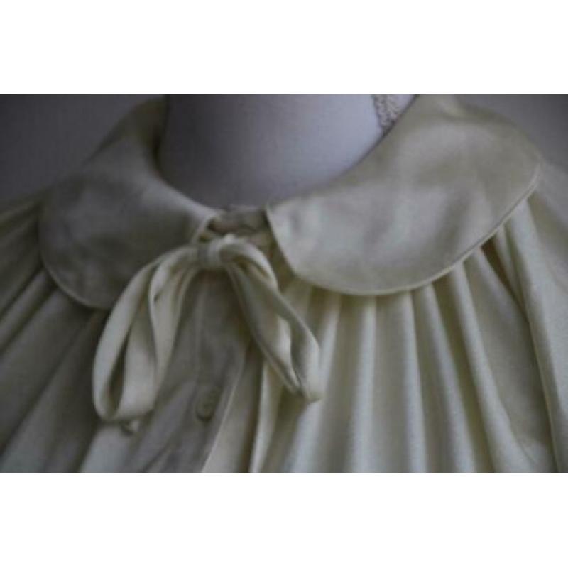 Vintage jurk wit creme seventies retro maat 38 40