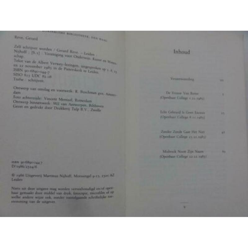 Zelf schrijver worden - Gerard Reve