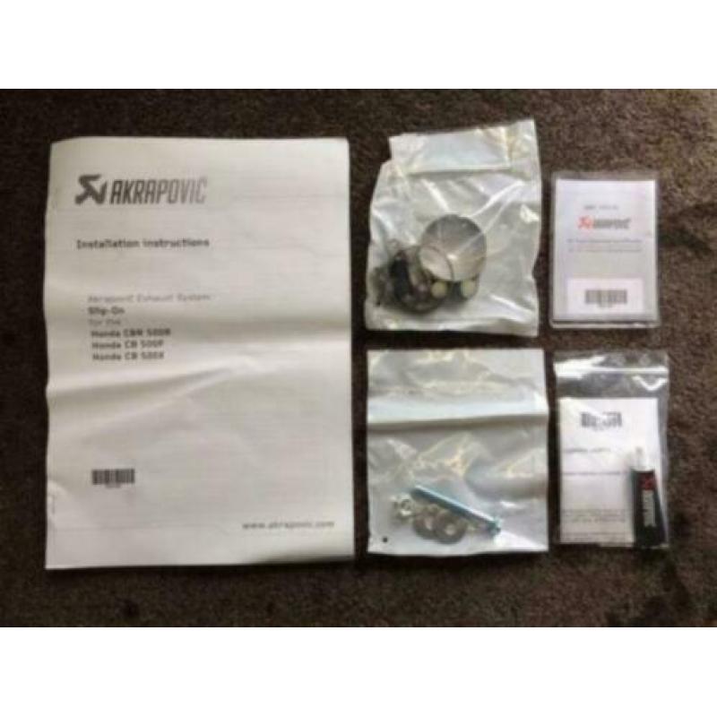 Akrapovic uitlaat CB400R 500R CB400X 500X CBR400R 500R