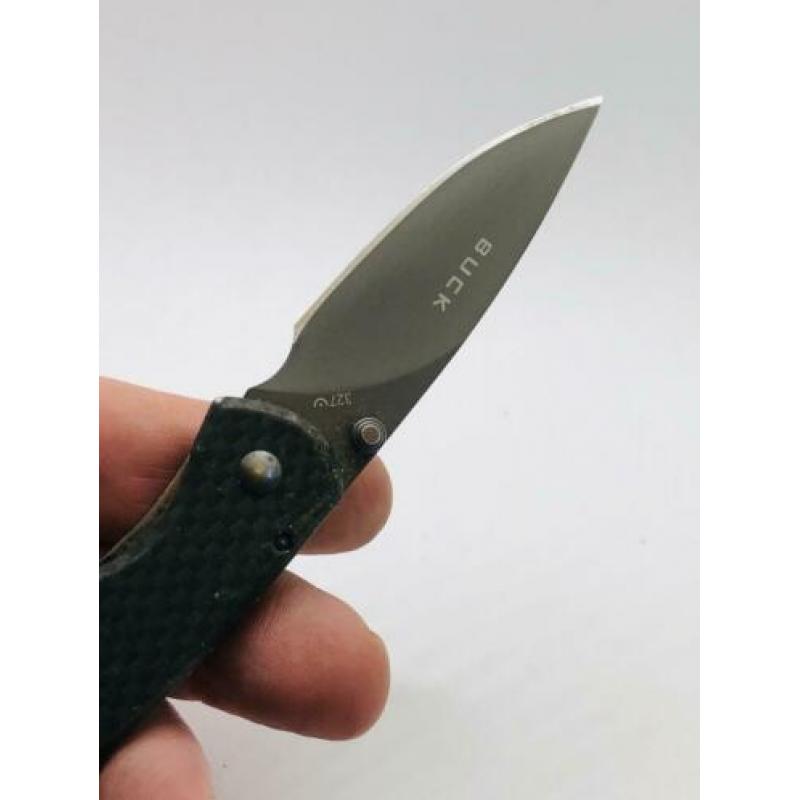 Buck 327 Nobelman Carbon look 2015 zakmes pocketclip 15 cm