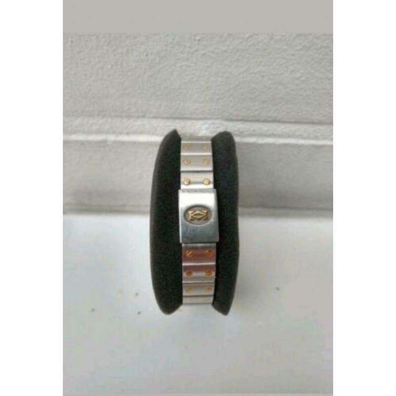 Zeldzame Lady Cartier Santos Galbée 18K Gold Roman Numerals