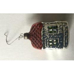 Oude glazen kerstballen ornamenten vintage