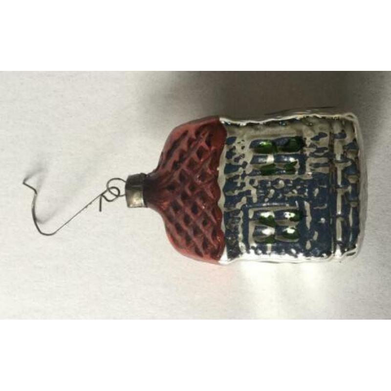 Oude glazen kerstballen ornamenten vintage