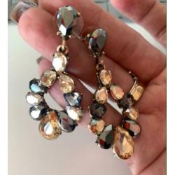 Prachtige fashion kristallen oorbellen-nieuw-5cm
