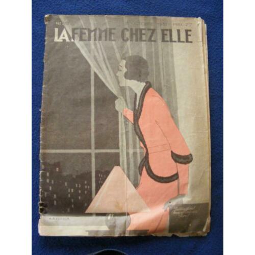 Tijdschrift "La femme chez elle" 1931 Damesblad Frans