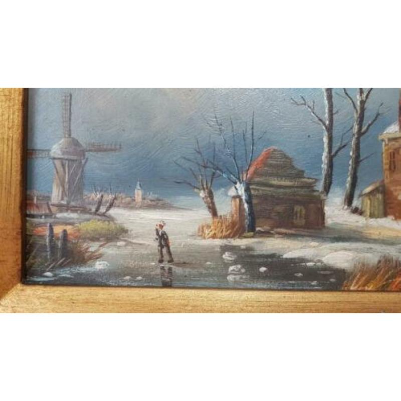 Schilderij winterlandschap