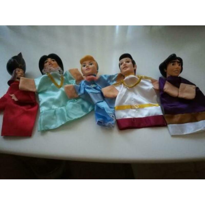 Poppenkast poppen Aladin etc. 12 stuks