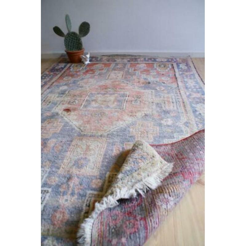 Vintage Perzisch tapijt. Handgeknoopt Oosters/Boho kleed