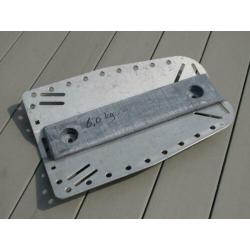6,0kg P-weight / plate weight lood tbv wing backplate NIEUW
