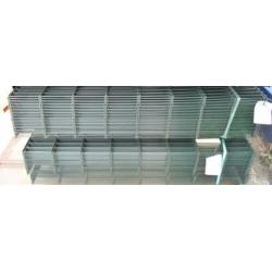 Compleet pakket: 30m1 Dubbelstaafsmat 8x6x8 160cm RAL 6009