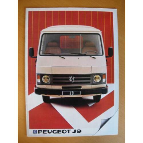 Peugeot J9 Bestel Brochure ca 1983 - Bestelwagen
