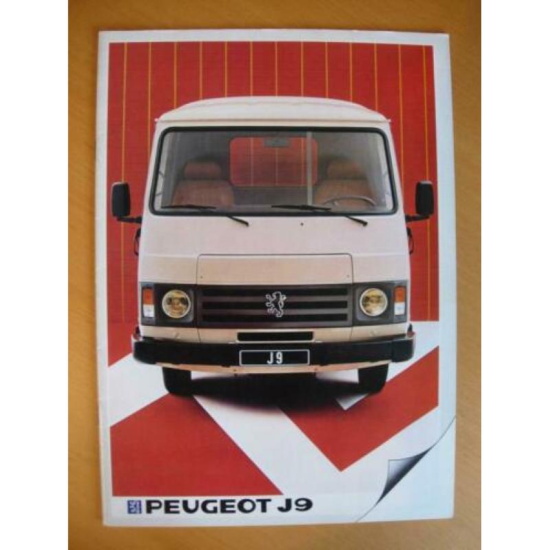 Peugeot J9 Bestel Brochure ca 1983 - Bestelwagen